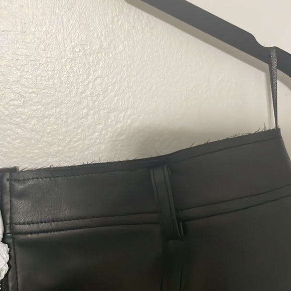 FAUX LEATHER SKIRT WITH ZIPPER ZW COLLECTION - Picture 5 of 7